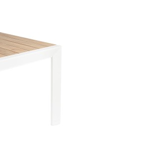 Table à manger de jardin extensible en métal L160/240 FREJUS - HELLIN