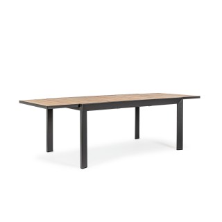 Table à manger de jardin extensible en métal L160/240 FREJUS - HELLIN