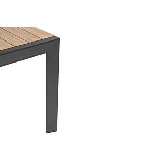 Table à manger de jardin extensible en métal L160/240 FREJUS - HELLIN