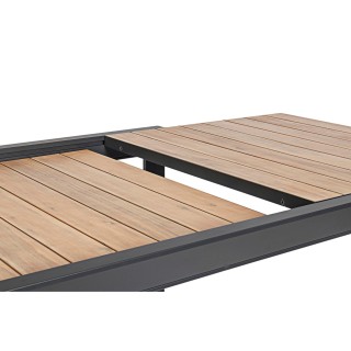 Table à manger de jardin extensible en métal L160/240 FREJUS - HELLIN
