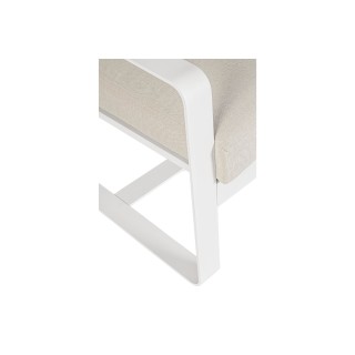 Fauteuil de jardin en métal et coussins tissu (lot de 2) ETRETAT - HELLIN