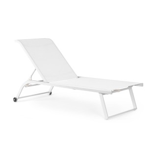 Bain de soleil inclinable en aluminium et toile (lot de 2) CABOURG - HELLIN