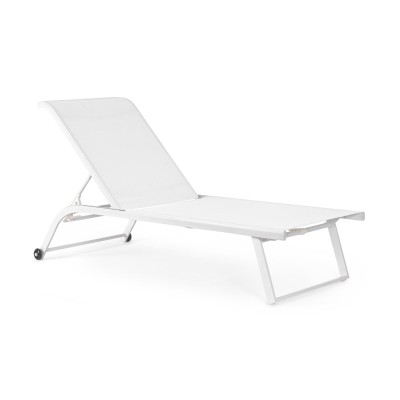 Bain de soleil inclinable en aluminium et toile (lot de 2) CABOURG - HELLIN