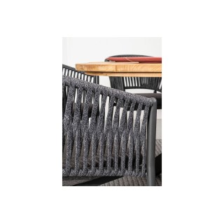 Chaise de jardin en métal et polypropylène (lot de 4) CANNES - HELLIN