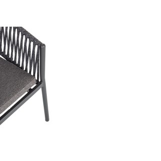 Chaise de jardin en métal et polypropylène (lot de 4) CANNES - HELLIN