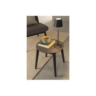 Salon de jardin en aluminium et coussins en toile (set de 3) ST VALERY - HELLIN