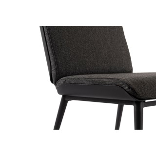 Salon de jardin en aluminium et coussins en toile (set de 3) ST VALERY - HELLIN