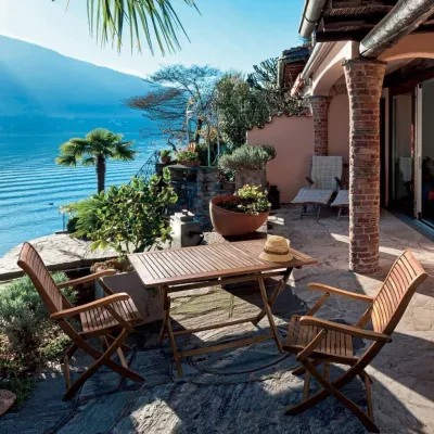 Table de jardin rectangulaire pliable en acacia L120 CANCALE - HELLIN