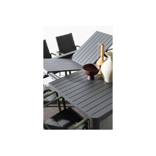 Table de jardin  carrée extensible en métal L97/149 AVIGNON - HELLIN