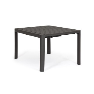 Table de jardin  carrée extensible en métal L97/149 AVIGNON - HELLIN