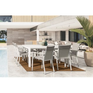 Table de jardin  carrée extensible en métal L97/149 AVIGNON - HELLIN