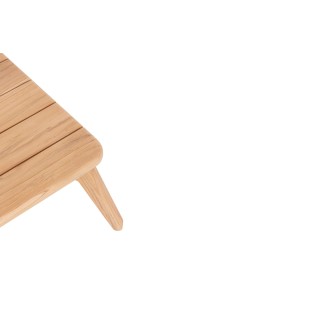 Table basse de jardin rectangulaire en teck L120 BREHAT - HELLIN