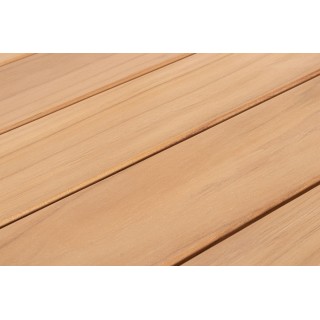 Table basse de jardin rectangulaire en teck L120 BREHAT - HELLIN