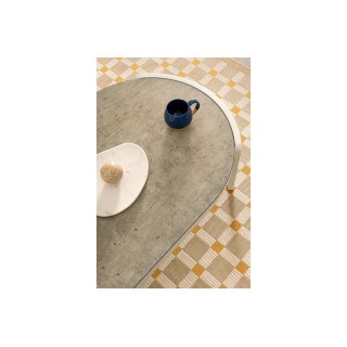 Salon de jardin en aluminium et coussins en toile (set de 4)  ARCACHON - HELLIN