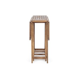 Ensemble d'extérieur table et 4 chaises en acacia pliables CANCALE - HELLIN