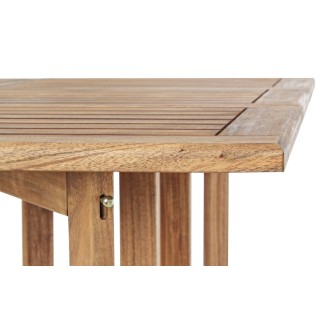 Ensemble d'extérieur table et 4 chaises en acacia pliables CANCALE - HELLIN