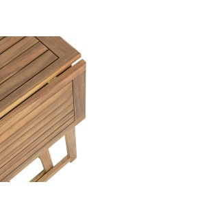 Ensemble d'extérieur table et 4 chaises en acacia pliables CANCALE - HELLIN