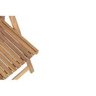 Ensemble d'extérieur table et 4 chaises en acacia pliables CANCALE - HELLIN