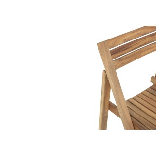 Ensemble d'extérieur table et 4 chaises en acacia pliables CANCALE - HELLIN