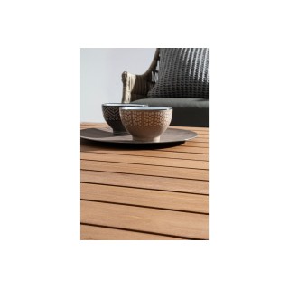 Table à diner de jardin extensible en teck recyclé L180/250 SAINT MALO - HELLIN