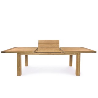 Table à diner de jardin extensible en teck recyclé L180/250 SAINT MALO - HELLIN