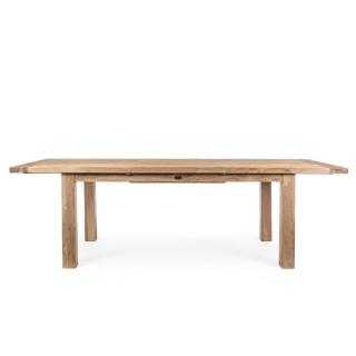 Table à diner de jardin extensible en teck recyclé L180/250 SAINT MALO - HELLIN