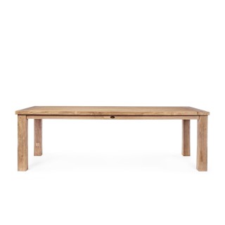 Table d'intérieur et d'extérieur rectangulaire en teck recyclé L240 SAINT MALO - HELLIN