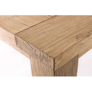 Table d'intérieur et d'extérieur rectangulaire en teck recyclé L240 SAINT MALO - HELLIN