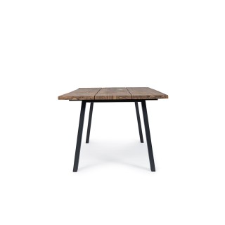 Table de jardin rectangulaire en acacia et métal L200 OLERON - HELLIN