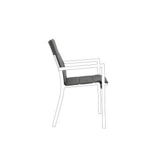 Coussin pour chaise de jardin en toile (lot de 4)  CASSIS - HELLIN