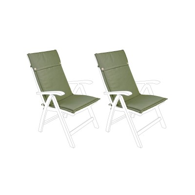 Coussin pour chaise de jardin dossier haut (lot de 2) - CANCALE - HELLIN