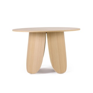 Table ronde de salle à manger en bois design D120 - CROCUS - HELLIN