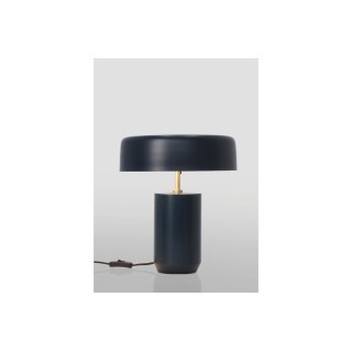 Luminaire à poser en métal bleu nuit de 35 cm de hauteur BRUNE - HELLIN