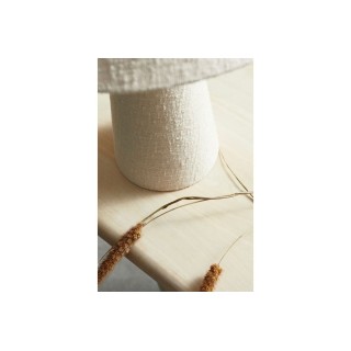 Luminaire à poser structure métal tissu bouclé H46cm COTTONE - HELLIN