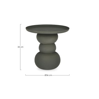 Table basse ronde design en métal coloré D41 - PILAR
