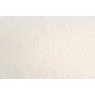 Pouf forme cylindrique blanc en tissu bouclé hauteur 40cm  STRATUS - HELLIN