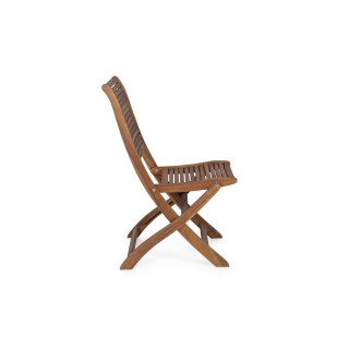 Chaise d'extérieur pliable en bois d'acacia (lot de 2) CANCALE - HELLIN