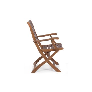 Fauteuil d'extérieur pliant en acacia (lot de 2)  CANCALE- HELLIN