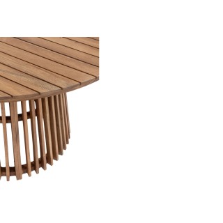 Table d'extérieur ronde en bois D120 PIANA - HELLIN