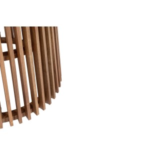 Table d'extérieur ronde en bois D120 PIANA - HELLIN