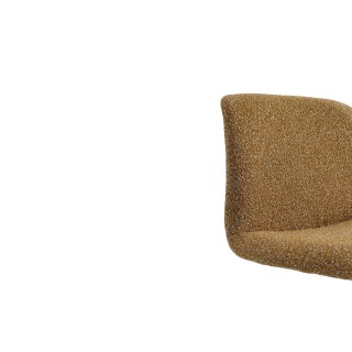 Chaise de bar réglable en tissu et métal noir (lot de 2) RAPHAEL - HELLIN