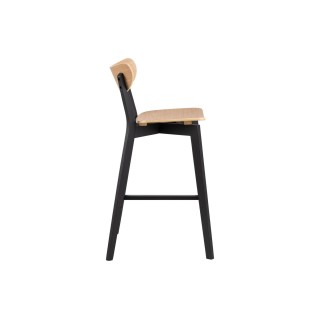 Tabouret de bar scandinave en bois (lot de 2)  LETA  - HELLIN
