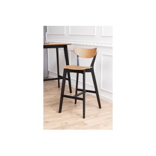 Tabouret de bar scandinave en bois (lot de 2)  LETA  - HELLIN
