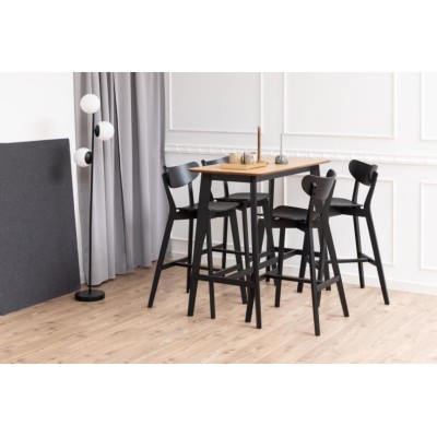 Table de bar scandinave en bois L120 LETA - HELLIN