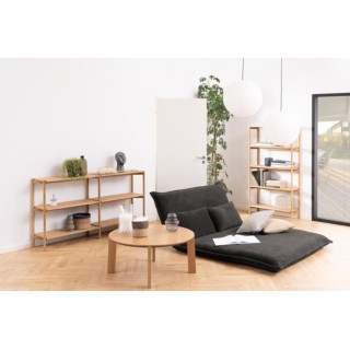 Bibliothèque scandinave en chêne clair 4 tablettes BRENDA - HELLIN