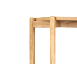 Bibliothèque scandinave en chêne clair 4 tablettes BRENDA - HELLIN