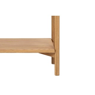 Bibliothèque scandinave en chêne clair 4 tablettes BRENDA - HELLIN
