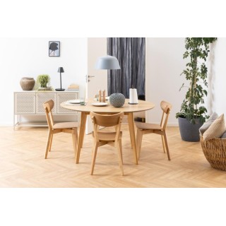 Table ronde noire : 6 à 8 personnes | Hellin