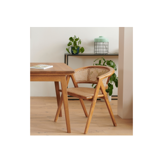 Table à manger extensible en bois massif bronze L160/240 MALLET - HELLIN