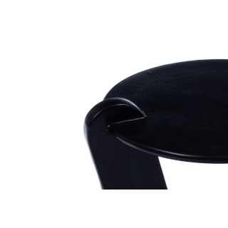 Table basse ronde en aluminium noir D64 CHLOE - HELLIN